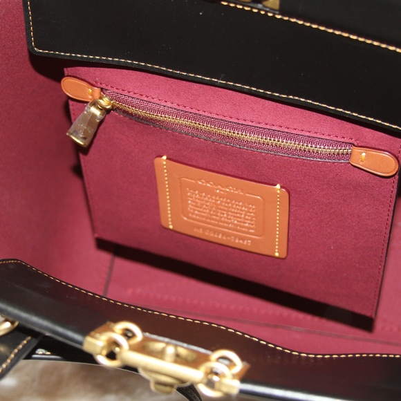 NWT COACH 1941 Troupe Tote in Signature Leather Purse Handbag - Picture 6 of 7